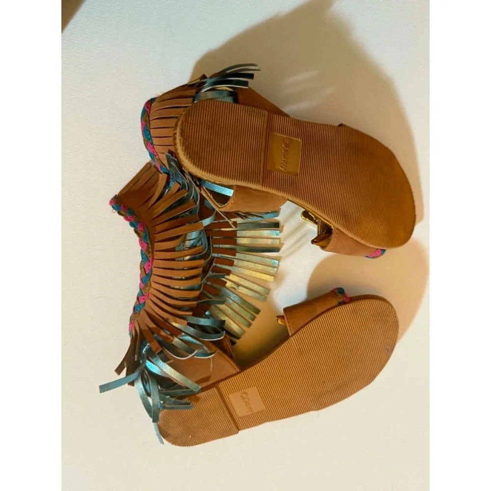 Pocahontas Costume Sandals for Kids From The Disney Store Size 13/1